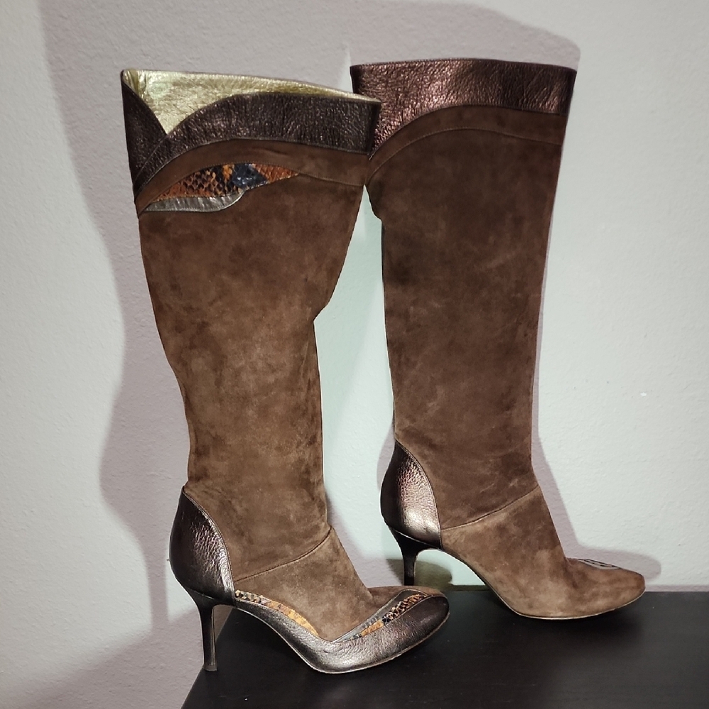 Elegant Brown Knee-High Boots